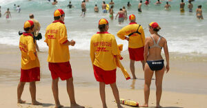 Surf Lifesavers Volunteering at Bondi
